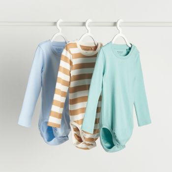 Reserved - Set 3 body-uri din bumbac - Turcoaz