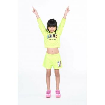 Marc Jacobs bluza copii culoarea verde, cu imprimeu