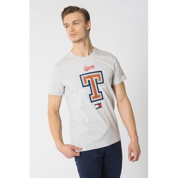 Tricou de bumbac organic cu imprimeu logo Modern