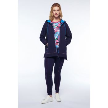 Tricou de satin cu imprimeu floral