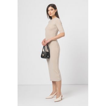 Rochie midi din amestec de modal la reducere