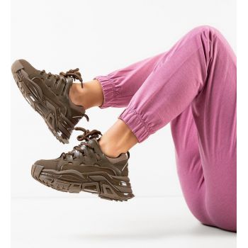 Sneakers dama Ysaac Khaki ieftina