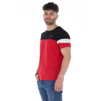 Tricou cu model colorblock