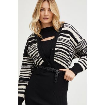 Answear Lab cardigan femei, culoarea negru