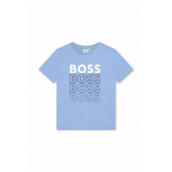 BOSS tricou de bumbac pentru copii cu imprimeu