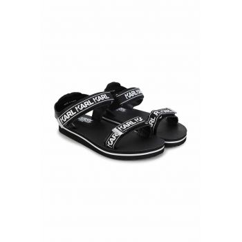 Karl Lagerfeld sandale copii culoarea negru ieftine