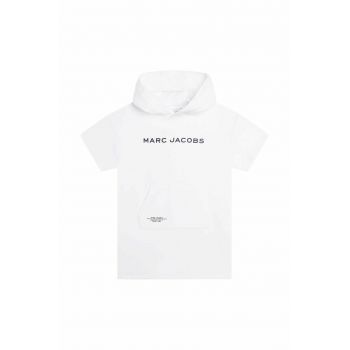 Marc Jacobs rochie din bumbac pentru copii culoarea alb, mini, drept ieftina
