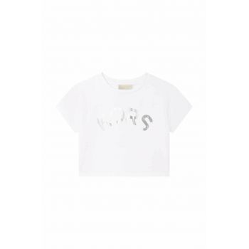 Michael Kors tricou de bumbac pentru copii culoarea alb ieftin