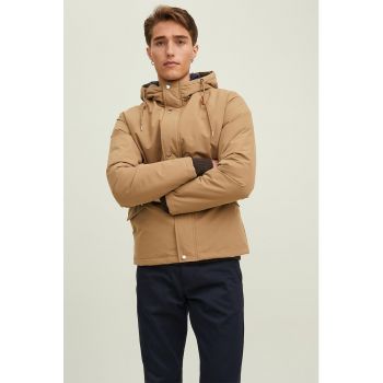 Geaca parka cu gluga si fermoar Saka
