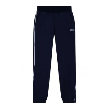 Pantaloni sport cu detalii contrastante