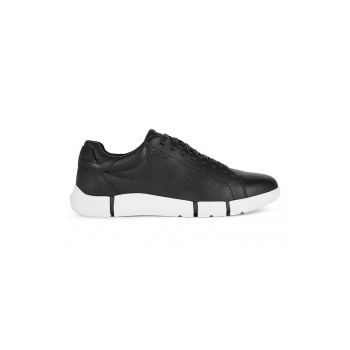 Pantofi sport de piele cu logo stantat