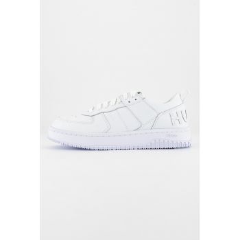Pantofi sport de piele ecologica cu aplicatie logo Kilian