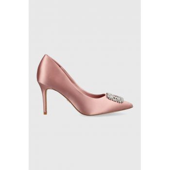Aldo pantofi cu toc Platine culoarea roz, 13571624.Platine de firma originali