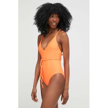 Answear Lab costum de baie culoarea portocaliu, cupa usor rigidizata de firma original