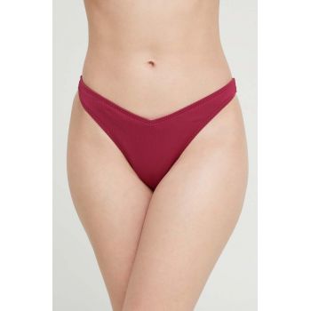 Hollister Co. bikini brazilieni culoarea bordo