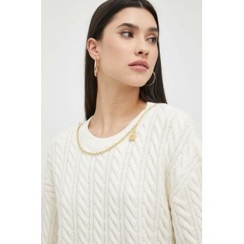 Miss Sixty pulover din amestec de lana femei, culoarea bej de firma original