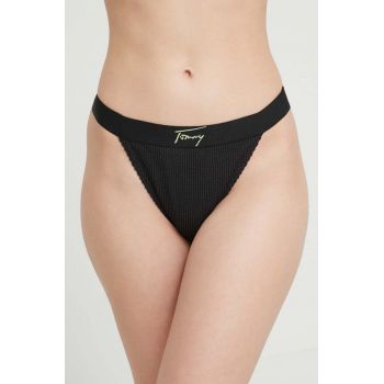 Tommy Jeans bikini brazilieni culoarea negru ieftin