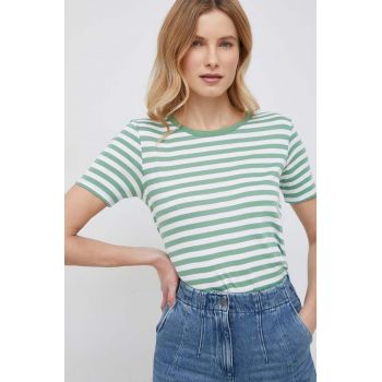 United Colors of Benetton tricou din bumbac culoarea verde