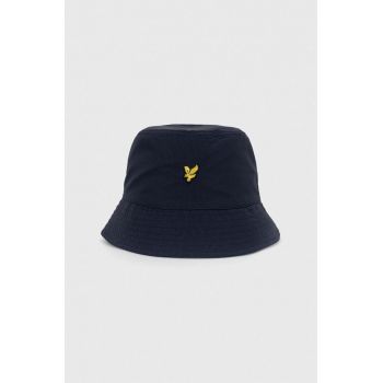 Lyle & Scott pălărie cu două fețe culoarea albastru marin ieftina