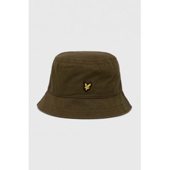 Lyle & Scott palarie din bumbac culoarea verde, bumbac