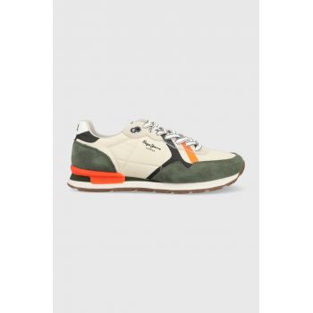 Pepe Jeans sneakers BRIT culoarea verde, PMS30923