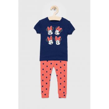 GAP pijamale de bumbac pentru copii x Disney culoarea albastru marin, modelator ieftine
