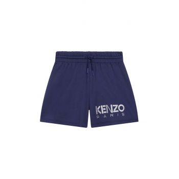 Kenzo Kids pantaloni scurți din bumbac pentru copii cu imprimeu, talie reglabila
