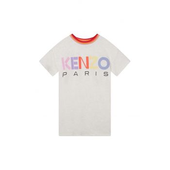 Kenzo Kids rochie fete culoarea bej, mini, drept ieftina