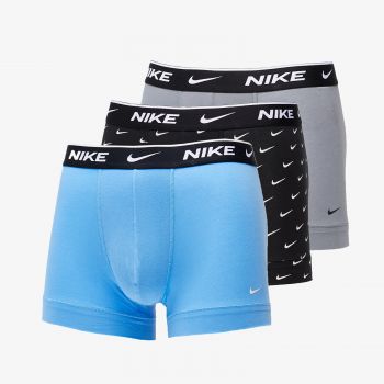 Nike Dri-FIT Trunk 3-Pack Swoosh Print/ Grey/ University Blue de firma originali