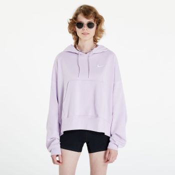Nike Women's Oversized Jersey Pullover Hoodie Light Purple