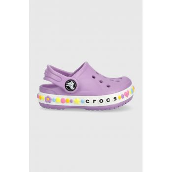 Crocs slapi copii culoarea violet