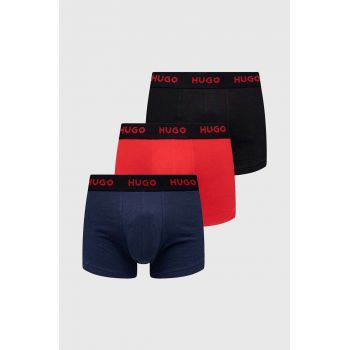 HUGO boxeri 3-pack bărbați, culoarea negru 50469766