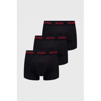 HUGO boxeri 3-pack bărbați, culoarea negru 50469766