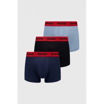 HUGO boxeri 3-pack bărbați, culoarea negru 50469766