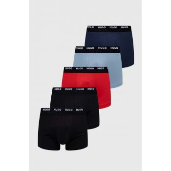 HUGO boxeri 5-pack barbati, culoarea negru