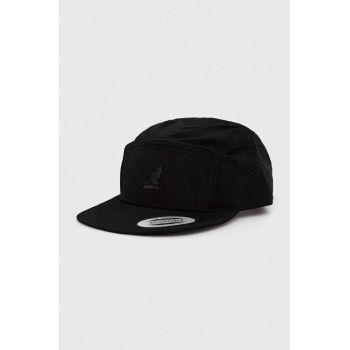 Kangol sapca culoarea negru, neted de firma originala