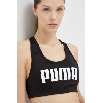 Puma sutien sport culoarea negru ieftin