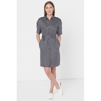 Rochie-camasa de lyocell si in