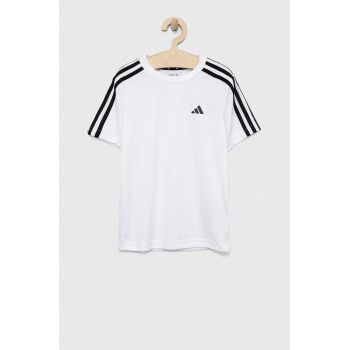 adidas tricou copii U TR-ES 3S culoarea alb, cu imprimeu