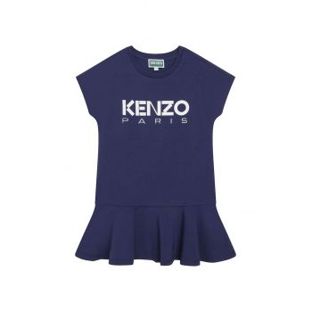 Kenzo Kids rochie fete culoarea albastru marin, mini, evazati