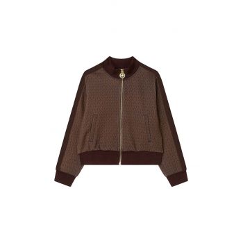 Michael Kors bluza copii culoarea maro, modelator