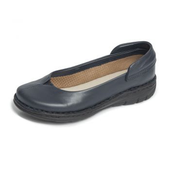 Pantofi confortabili din piele naturala Andreea blue