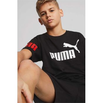 Puma tricou de bumbac pentru copii PUMA POWER Tee B culoarea negru, cu imprimeu
