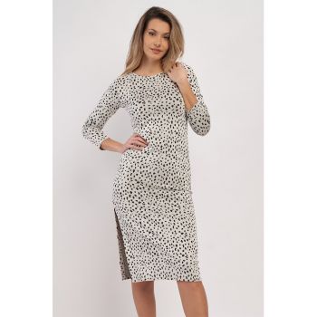 Rochie midi cu imprimeu