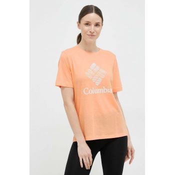 Columbia tricou femei, culoarea portocaliu de firma original