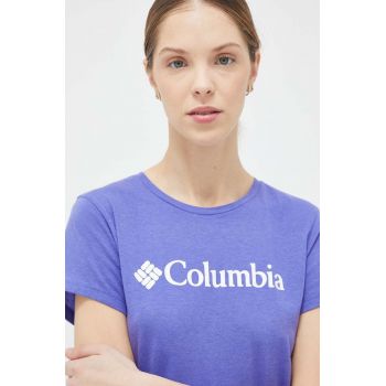 Columbia tricou femei, culoarea violet