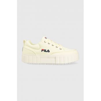 Fila tenisi Sandblast femei, culoarea galben