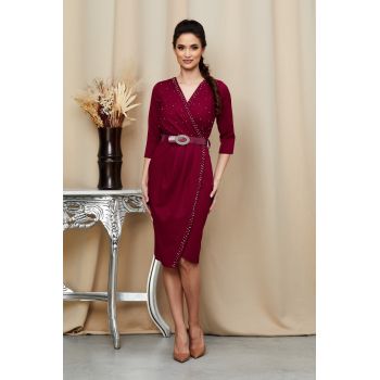 Rochie Ilona Bordo ieftina