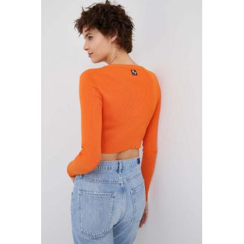 XT Studio longsleeve femei, culoarea portocaliu