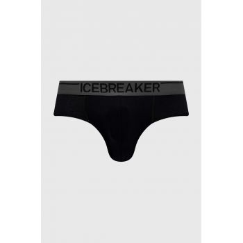 Icebreaker lenjerie functionala Merino Anatomica culoarea negru